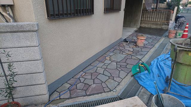 ガレージの土間改装工事